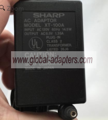 NEW 8.5V 1.35A Sharp XT-100A Power Supply Adapter Charger - Click Image to Close