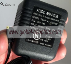 New 7.5V 700mA TEAD-41-070700U 1602-069 AC Adapter - Click Image to Close
