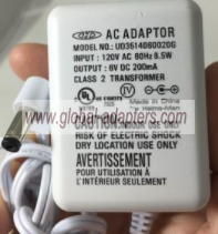 NEW 6V 200mA H-AC UD3514060020G DC Power Supply Adapter - Click Image to Close