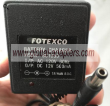 NEW 12V 500mA FOTEXCO BC1350 Ac Adapter