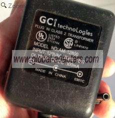 NEW 12V 800mA GCi technologies AM-12800 Ac Adapter