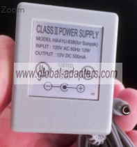 NEW 12V 500mA HA41U-838 for Sunpack Ac Adapter - Click Image to Close