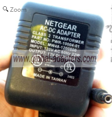 NEW 12V 800mA Netgear MW48-1200800 PWR-10004-01 Ac Adapter