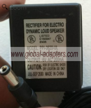 NEW 6V 200mA Rectifier Electro Dynamic Loud Speaker PPI-062-UL AC Adapter