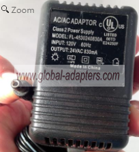 NEW 24V 830mA FL-4830240830A Power Supply AC Adapter