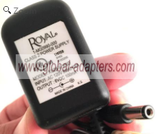 NEW 6V 100mA Royal 1-MG0990-000 KU28-6-100D Power Supply Adapter - Click Image to Close