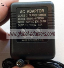 NEW 7.5V 1.5A ME48-0751500 Class 2 Power Supply AC Adapter - Click Image to Close