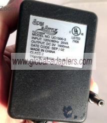 NEW 3V 1.5A SPIN N STYLE UC1500-3 Ac Adapter