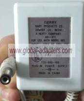 NEW 9V 100mA GERRY AD-011 DC Power Supply Adapter - Click Image to Close