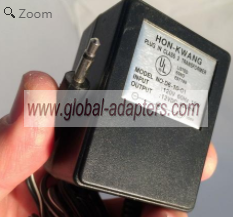 NEW 12V 400mA Hon-Kwang D6-10-01 Ac Power Supply Adapter - Click Image to Close