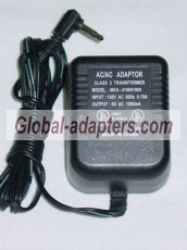 MKA-410601000 AC Adapter with 1/8 inch Connector 6VAC 1A MKA410601000