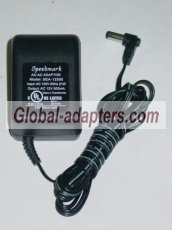 Speedmark SEA-12500 LED Disco Light AC Adapter 12VAC 500mA SEA12500