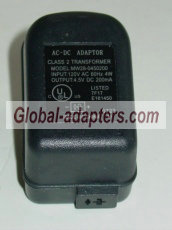 MW28-0450200 (With Cord) AC Adapter 4.5V 200mA MW280450200 - Click Image to Close