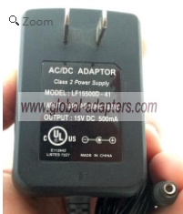 NEW 15V 500mA LF15500D-41 AC Adapter