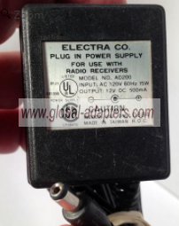 NEW 12V 500mA ELECTRA AD200 Power Supply Adapter Charger