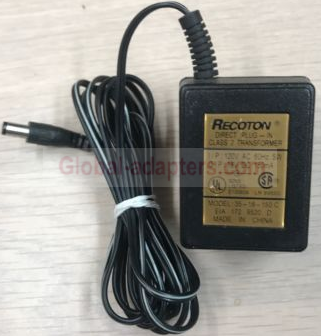 NEW 18V 150mA Recoton 35-18-150 C AC Power Supply Adapter