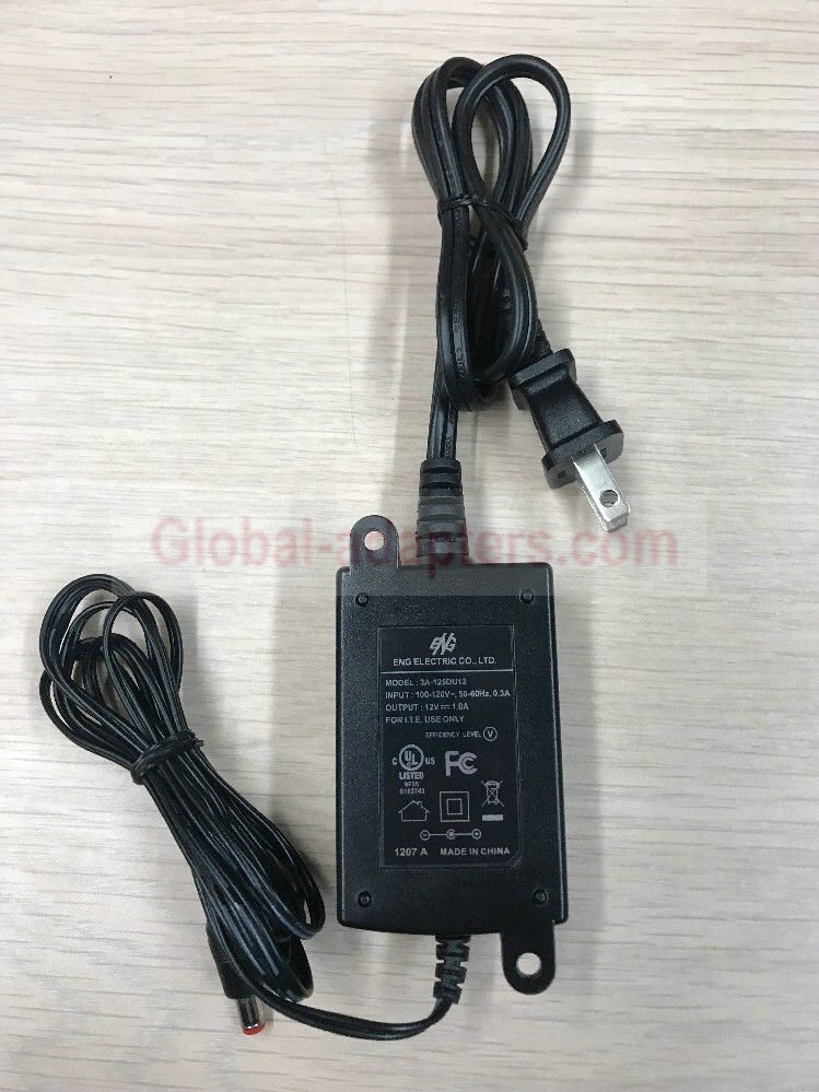 NEW 12V 1A ENG Electric 3A-125DU12 AC Adapter