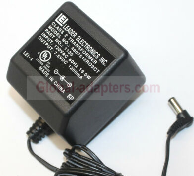New 7.5V 1.2A LEI 4807512RO3CT Class 2 Transformer AC Adapter
