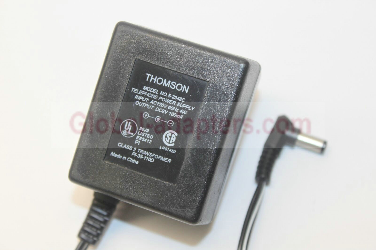 New 9V 100mA 5-2348C Plug-In Class 2 Transformer Power Supply Ac Adapter - Click Image to Close