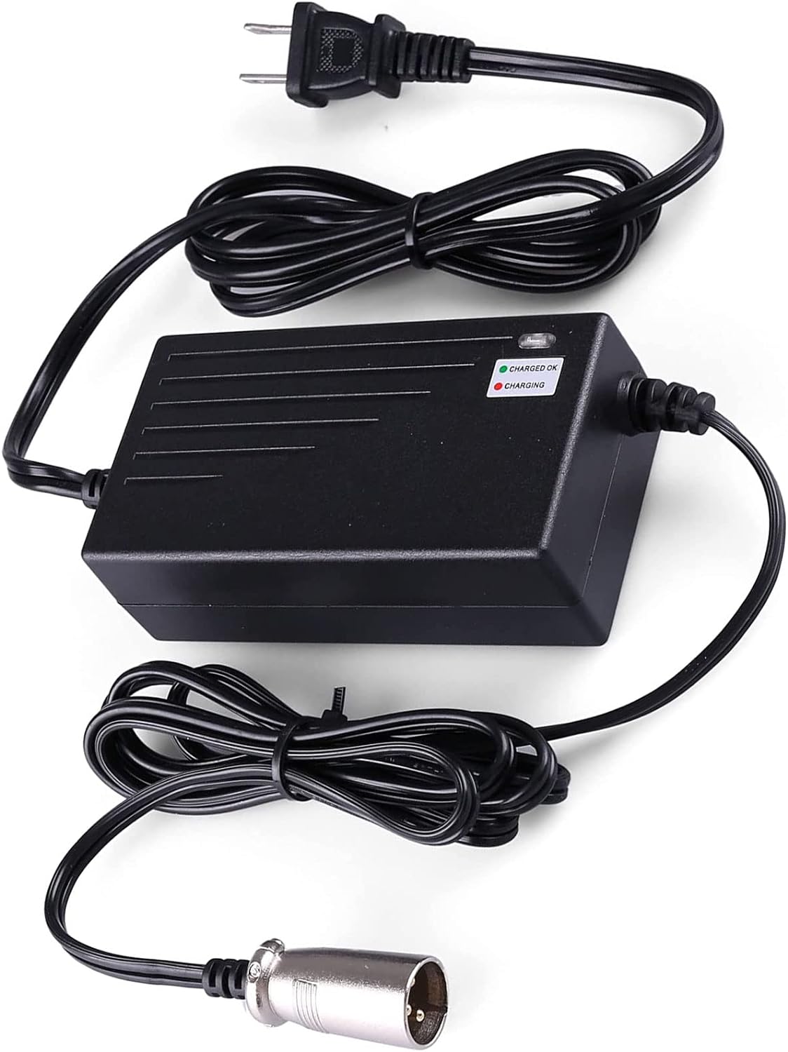 24V 2A Battery Charger for GoGo Mobility Scooter - Premium 24V 2000mA Quick Charger (3-Pin XLR Conne