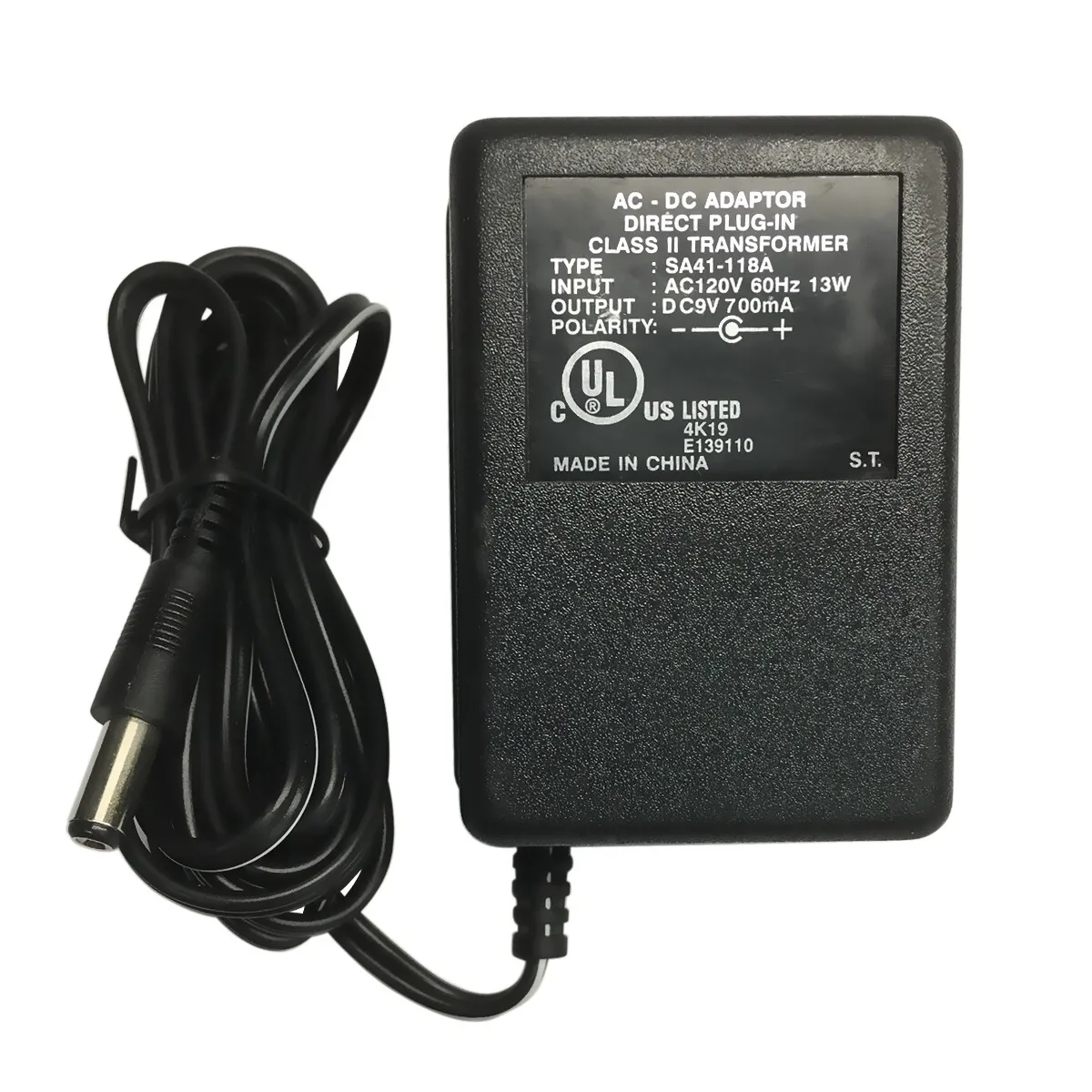 Direct Plug-In Class 2 SA41-118A AC Power Adapter Output 9V DC 700mA 9 Volt Brand Direct Type AC/DC - Click Image to Close