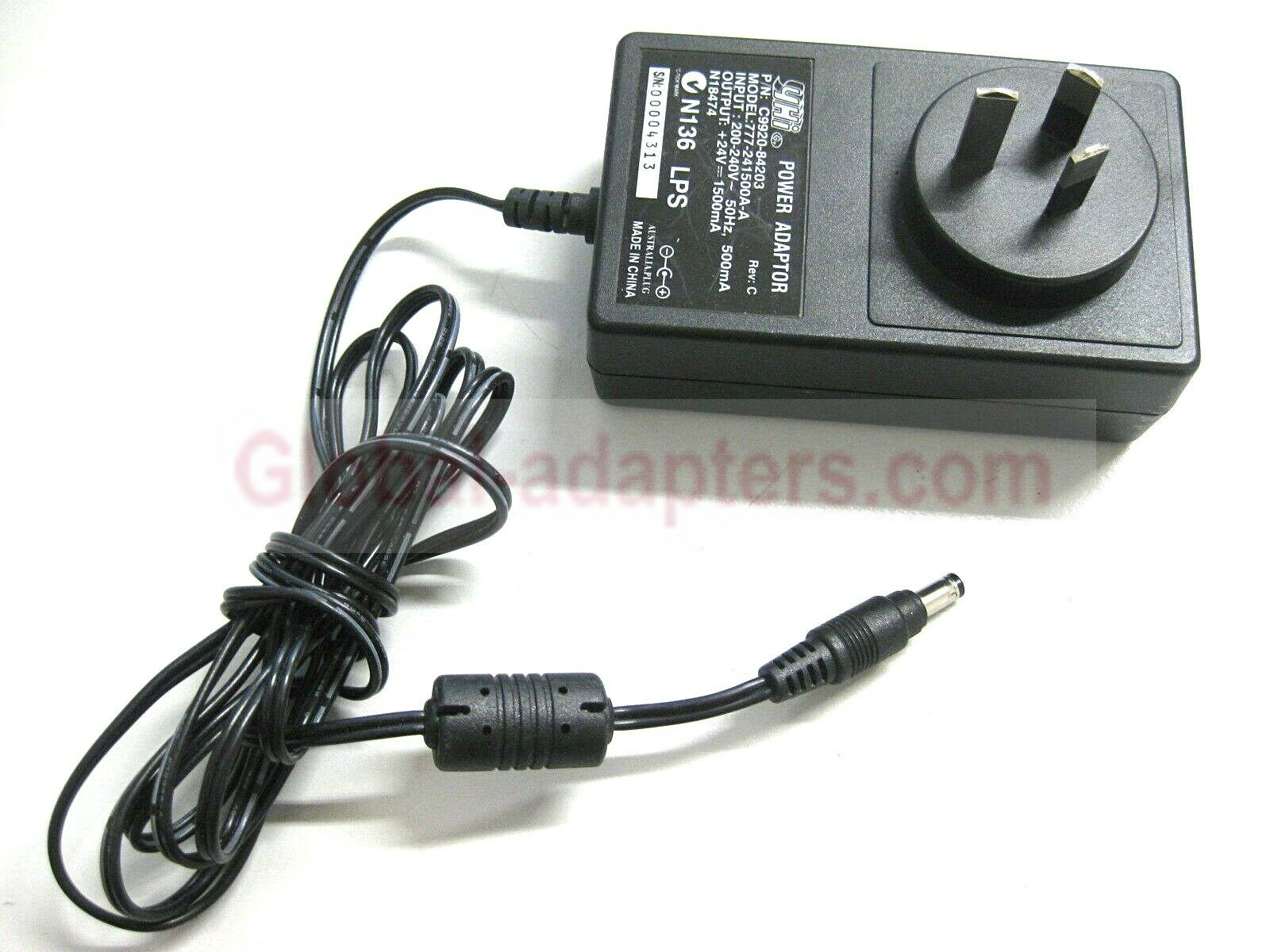 NEW 24V 1.5A YHI 777-241500A-A C9920-84203 Ac Adapter - Click Image to Close
