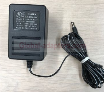 NEW 12V 1.67A EASTEK LT RMA-166C A90-606025 AC Power Supply Adapter