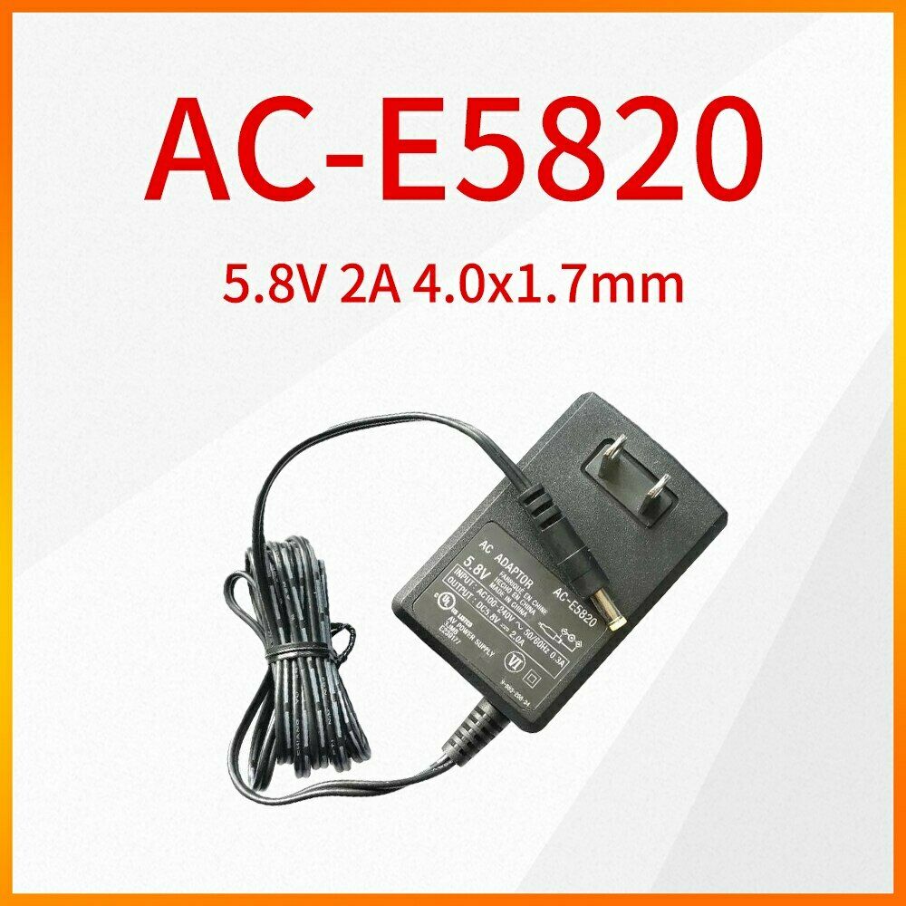 Original AC-E5820 5.8V 2A 4.0x1.7mm Power Adapter for Sony SRF-V1BT Charger Brand: Sony Package: