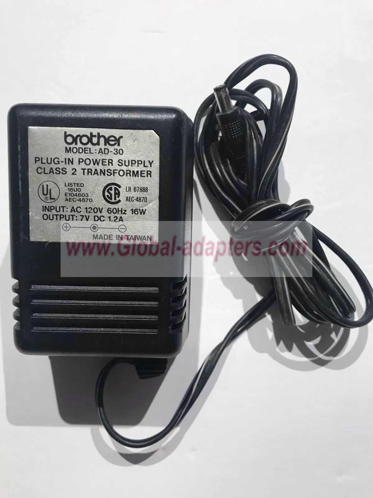NEW 7V 1.2A Brother AD-30 P-touch Label Maker B-00000 Power Supply AC Adapter Charger