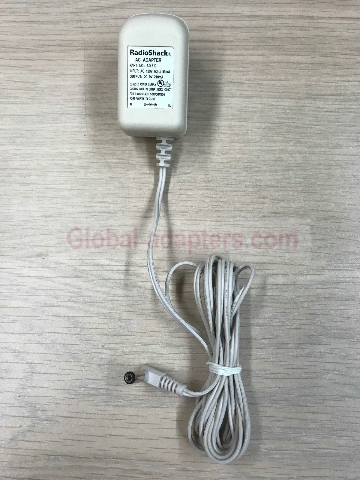 NEW 9V 210mA RadioShack AD-613 AC Power Supply Adapter