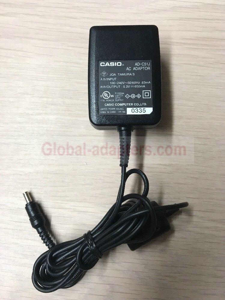 NEW 5.3V 650mA Casio AD-C51J AC Adapter
