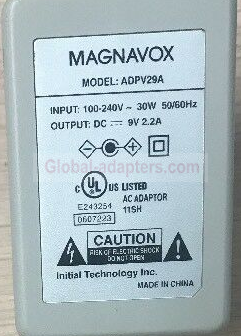 NEW 9V 2.2A Magnavox ADPV29A AC Power Supply Adapter