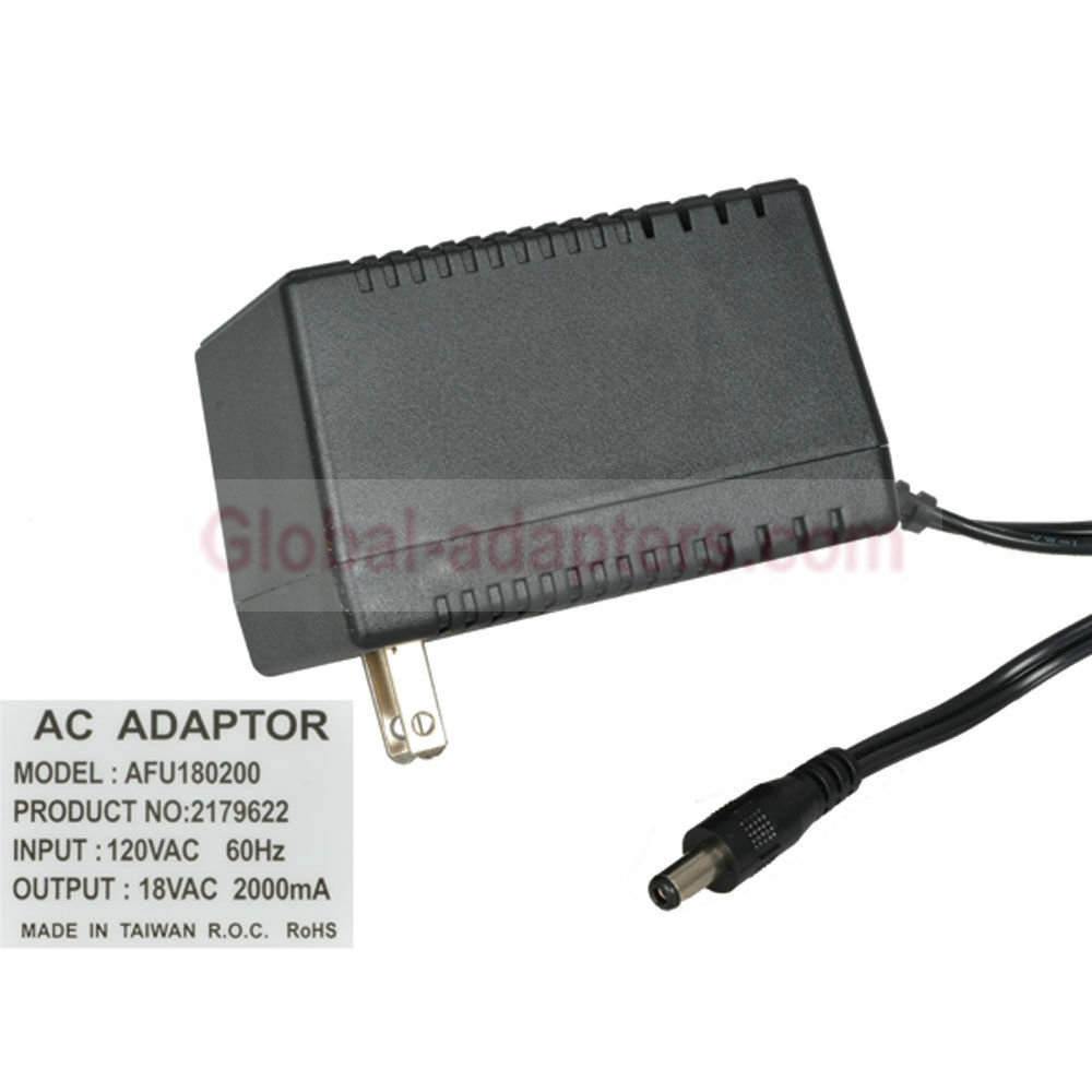 New 18V 2A 2.1mm x 5.5mm AFU180200 Power Supply Ac Adapter