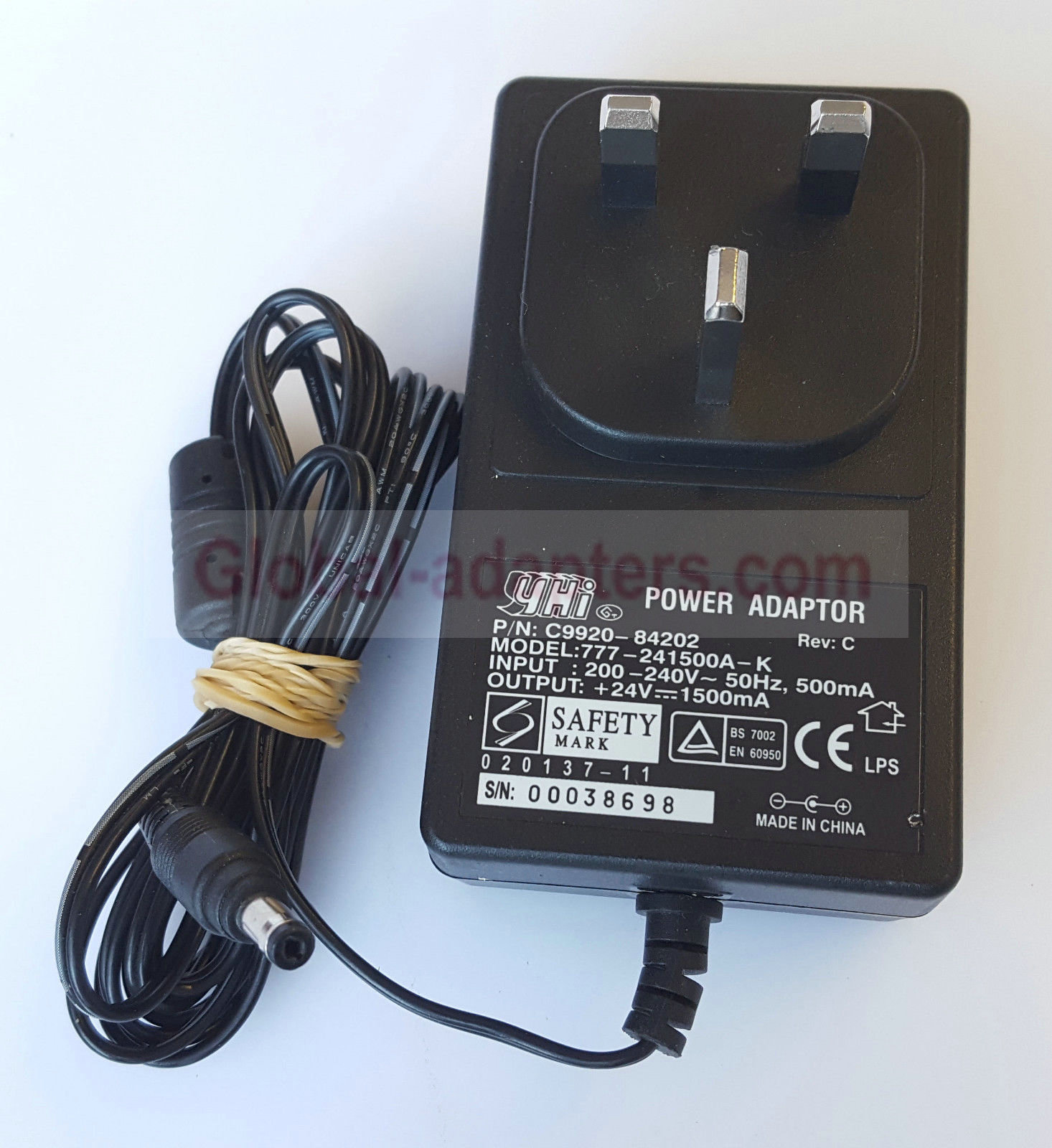 NEW 24V 1.5A YHI 777-241500A-K C9920-84202 AC/DC POWER SUPPLY ADAPTER - Click Image to Close