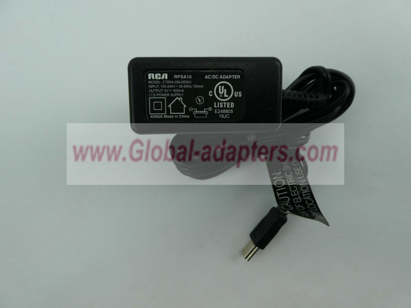 NEW 5V 500mA RCA RPSA10 CTR04-050-0500U AC Adapter