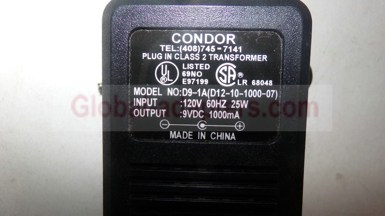 NEW 9V 1A Condor D9-1A (D12-10-1000-07) AC Adapter