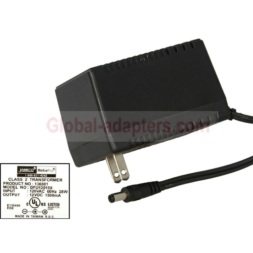 New 12V 1.5A 2.1mm x 5.5mm DFU120150K1961 Power Supply Ac Adapter - Click Image to Close