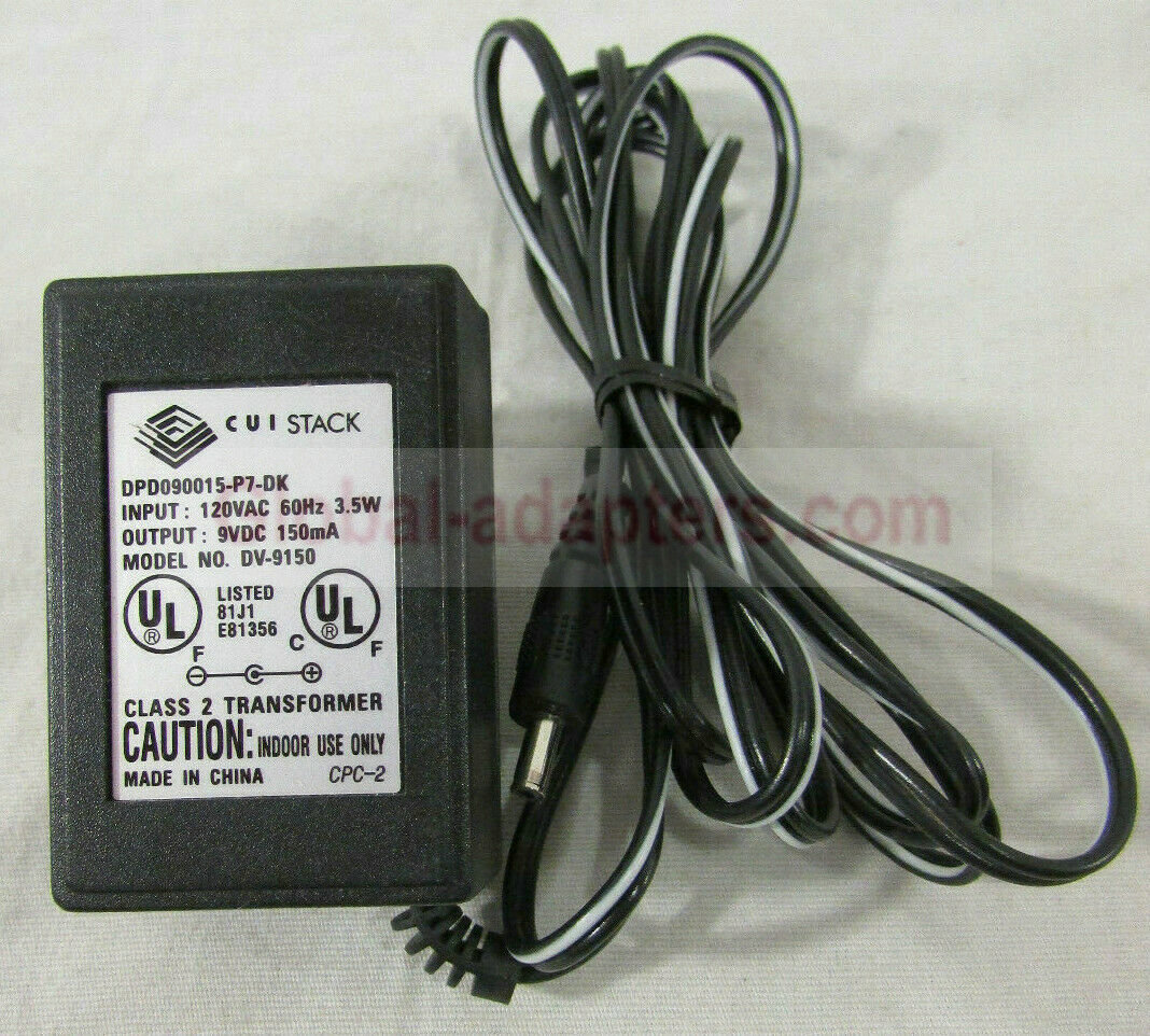 New 9V 150mA CUI Inc. DPD090015-P7-DK DV-9150 Power Supply AC ADAPTER - Click Image to Close