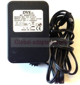 NEW 9V 1A DVE DV-91AUP AC POWER ADAPTER