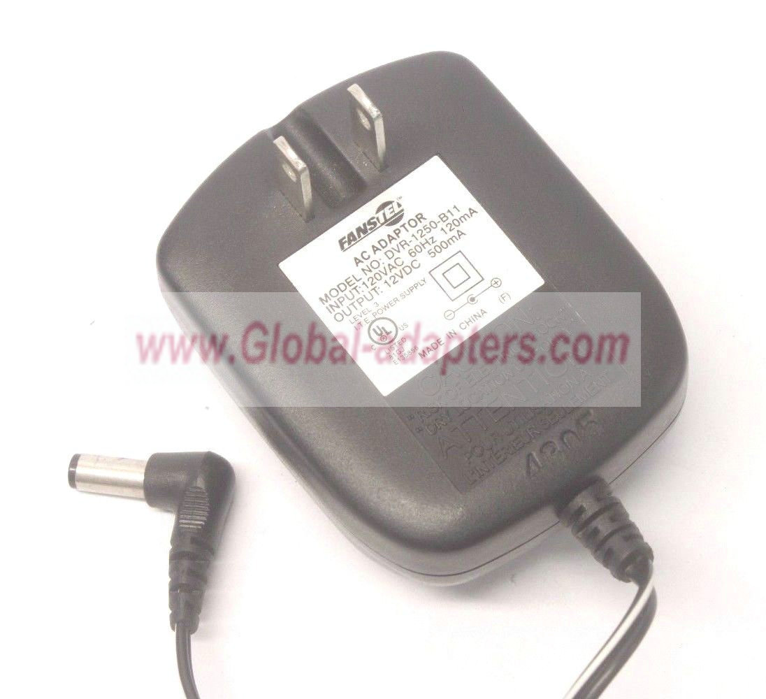NEW 12V 500mA Fanstel DVR-1250-B11 AC DC Power Supply Adapter