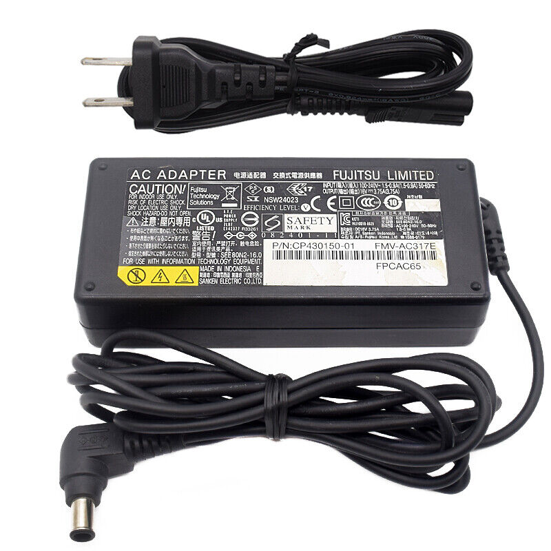 Genuine Fujitsu Charger Adapter SEE80N2-16.0 Power Supply 16V 3.75A 6.5mm*3.5mm Compatible Model:
