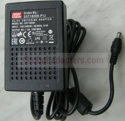 New 9V 2A Mean Well GST18E09-P1J AC/DC Switching Power Supply Adapter