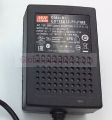 New 12V 1.5A Mean Well GST18U12-P1J1M8 Ac Adapter