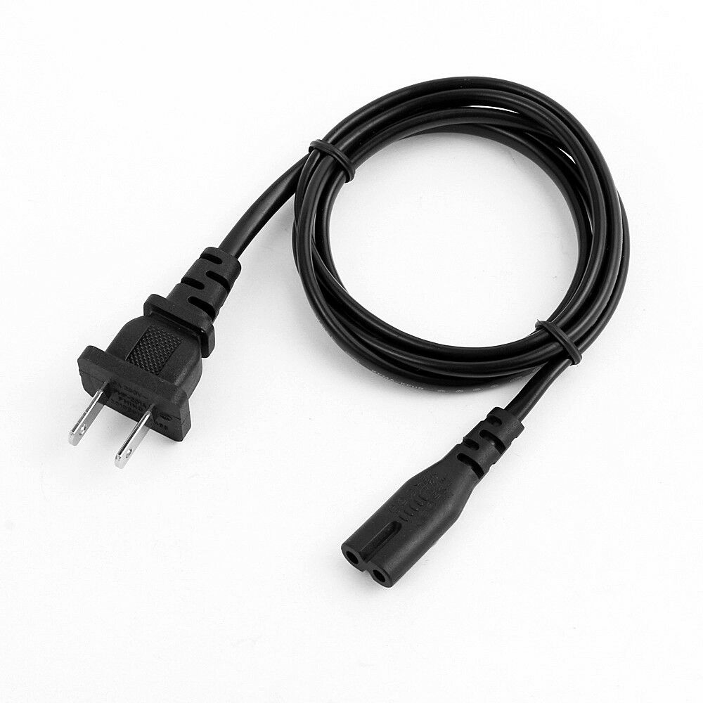 Generic 5ft 2pin Power Cord Cable for Boombox Radio CD Player Stereo Receiver HD Brand New AC POWER