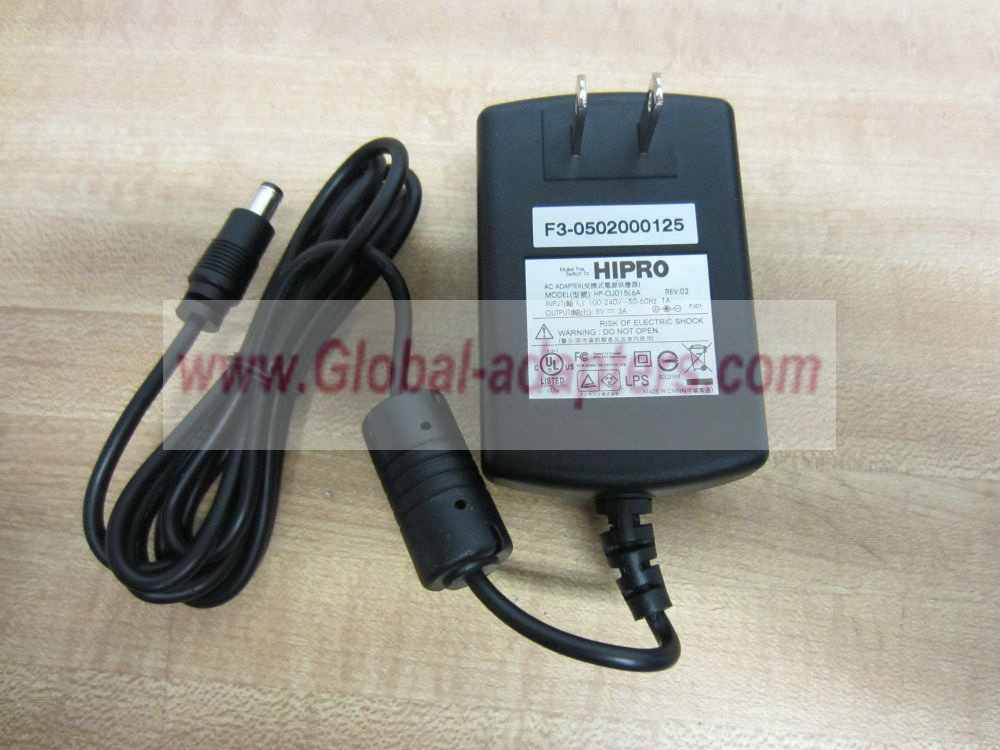 NEW 5V 3A Hipro HP-OJ015L6A Adapter - Click Image to Close