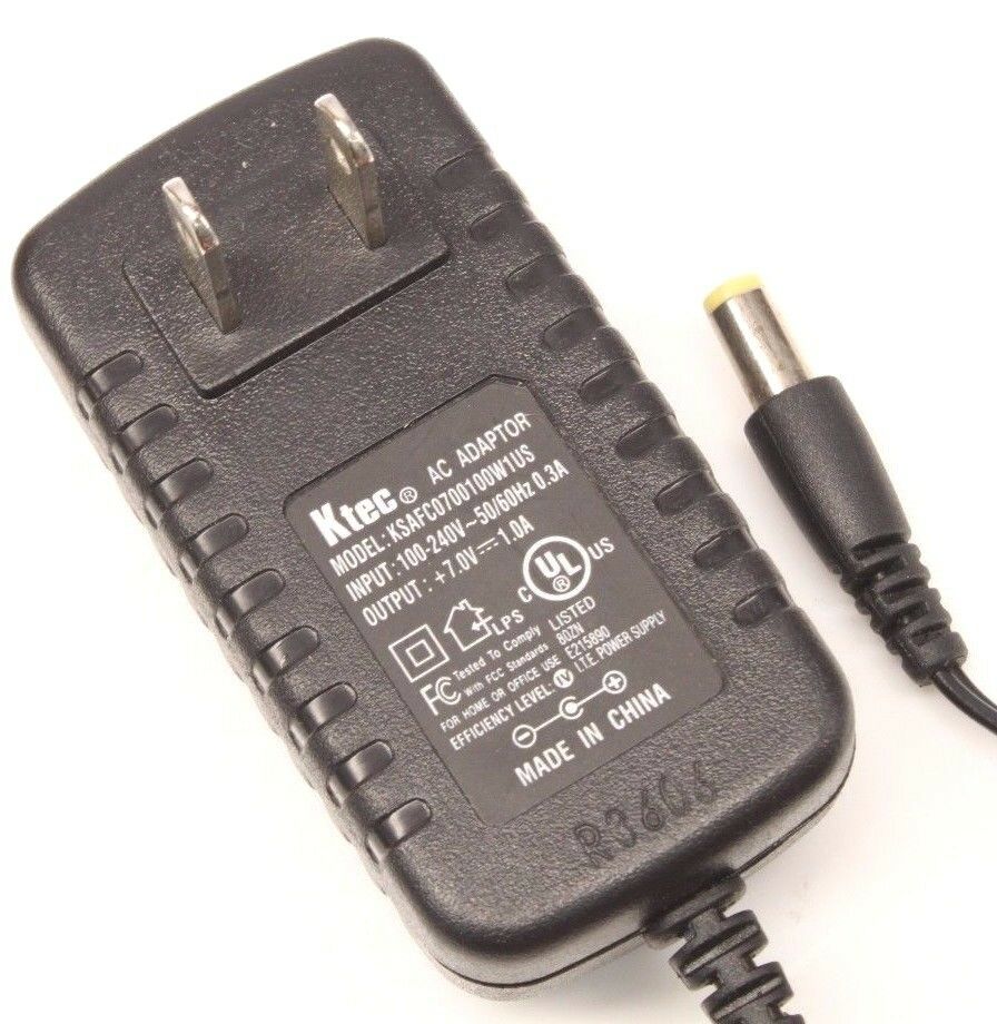 KTEC KSAFC0700100W1US AC DC Power Supply Adapter Charger Output 7.0V 1.0A Brand: KTEC Type: Ada