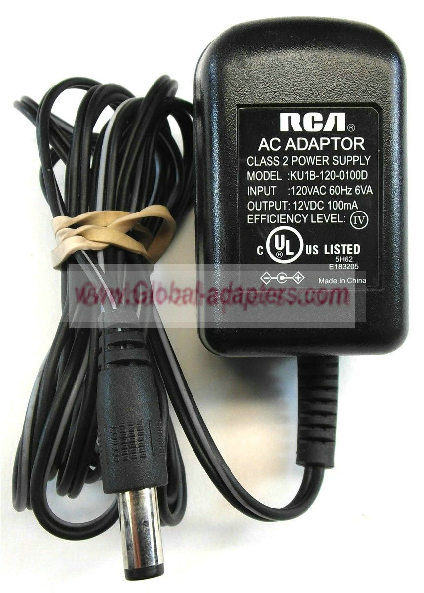 NEW 12V 1A RCA KU1B-120-0100D Charger AC Adapter Class 2 Power Supply - Click Image to Close