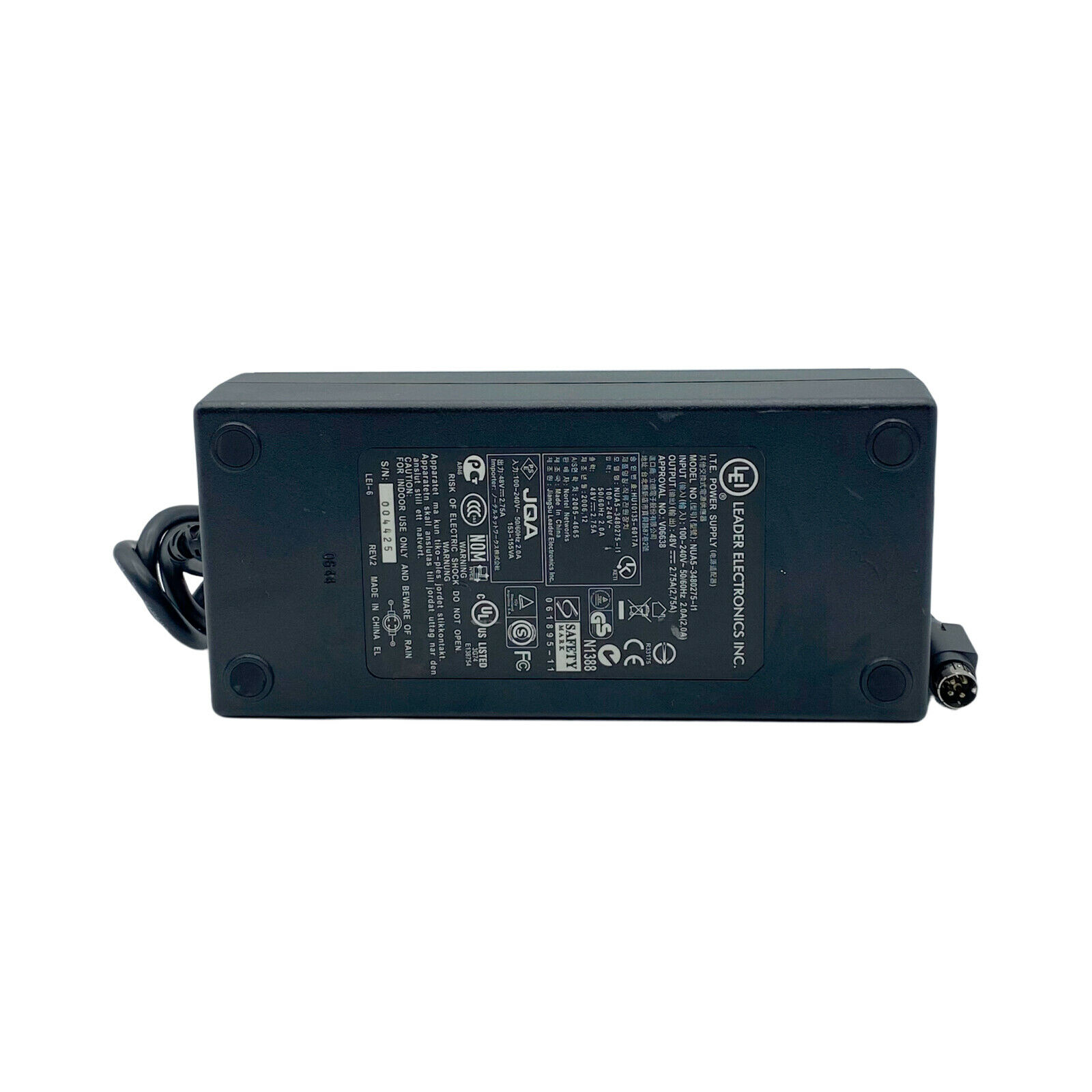Geniune LEI NUA5-3480275-L1 AC Power Supply Adapter 48V 2.75A 132W OEM n/PC Connection Split/Duplic