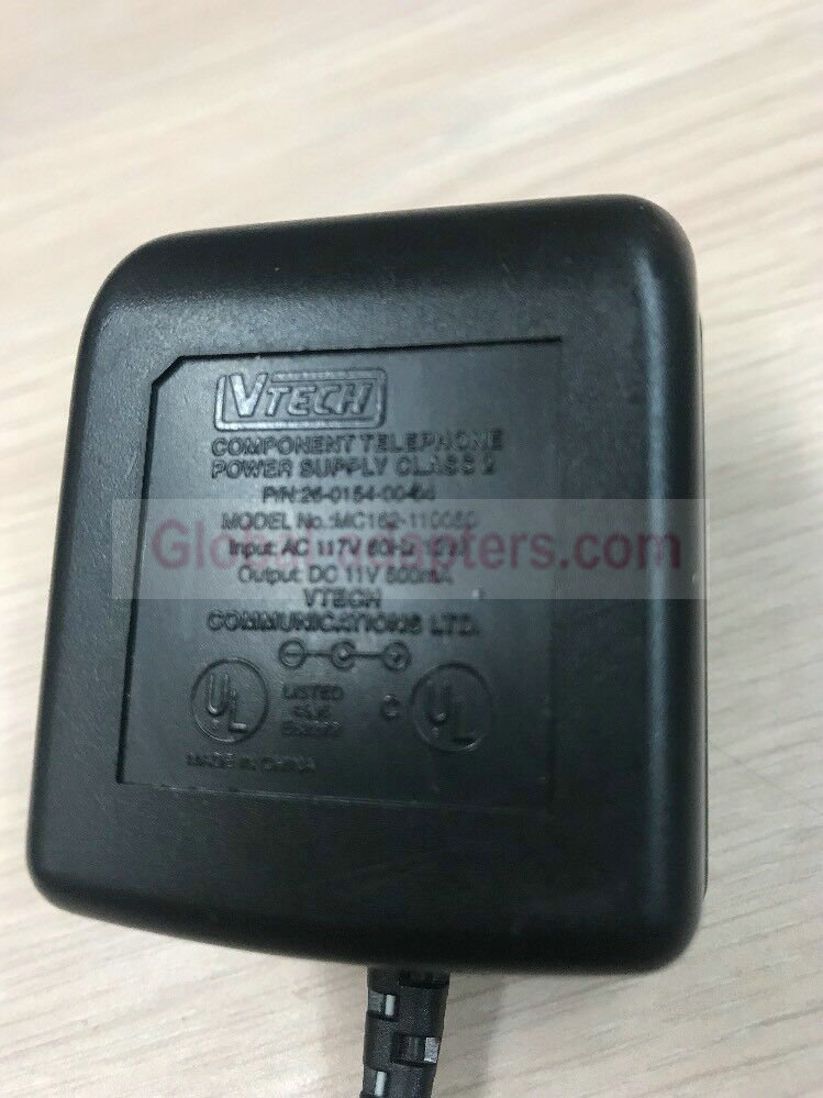 NEW 11V 500mA VTECH MC162-110050 26-0154-00-04 AC Adapter