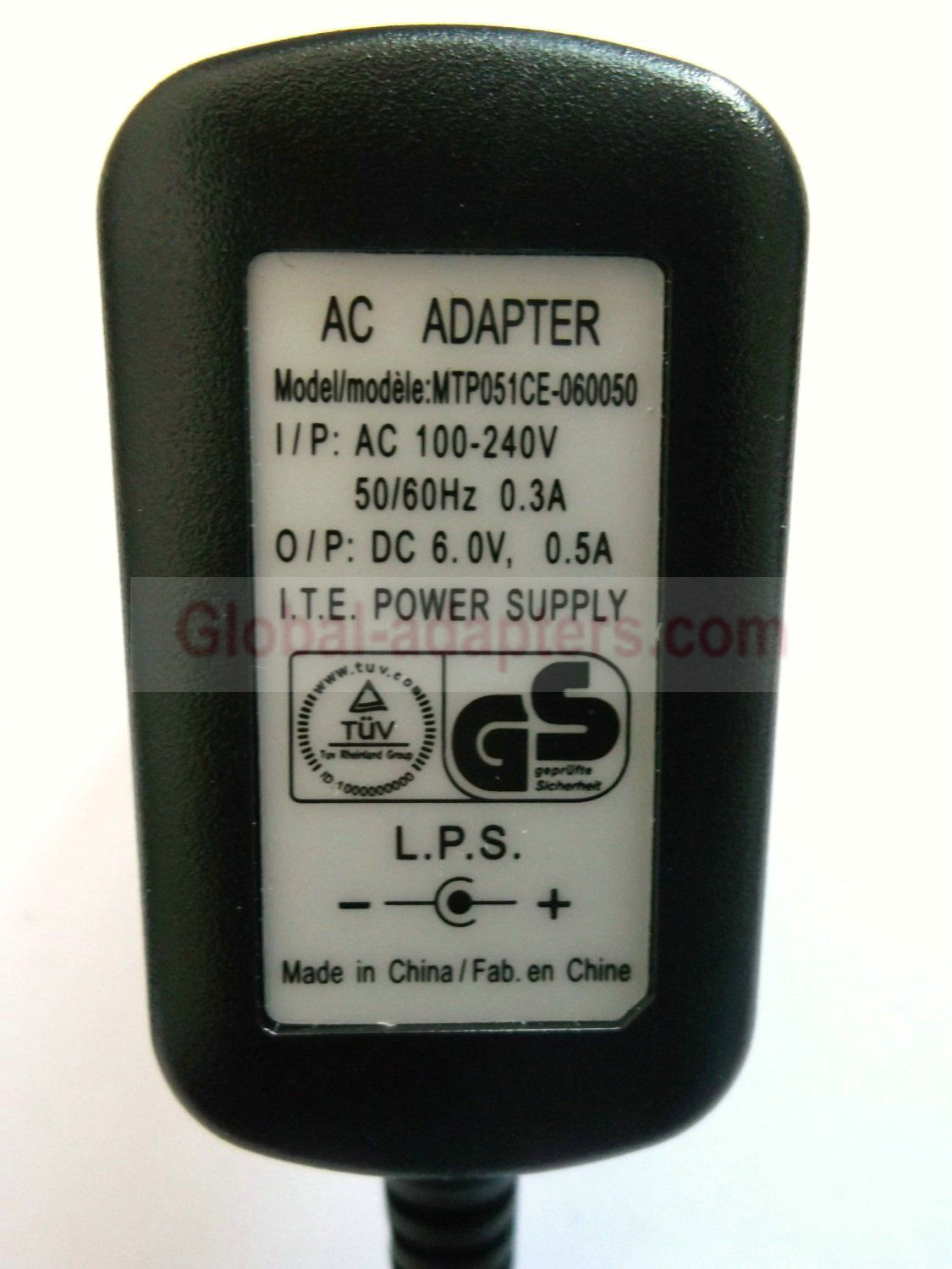 NEW 6V 0.5A MTP051CE-060050 POWER SUPPLY AC ADAPTER EU
